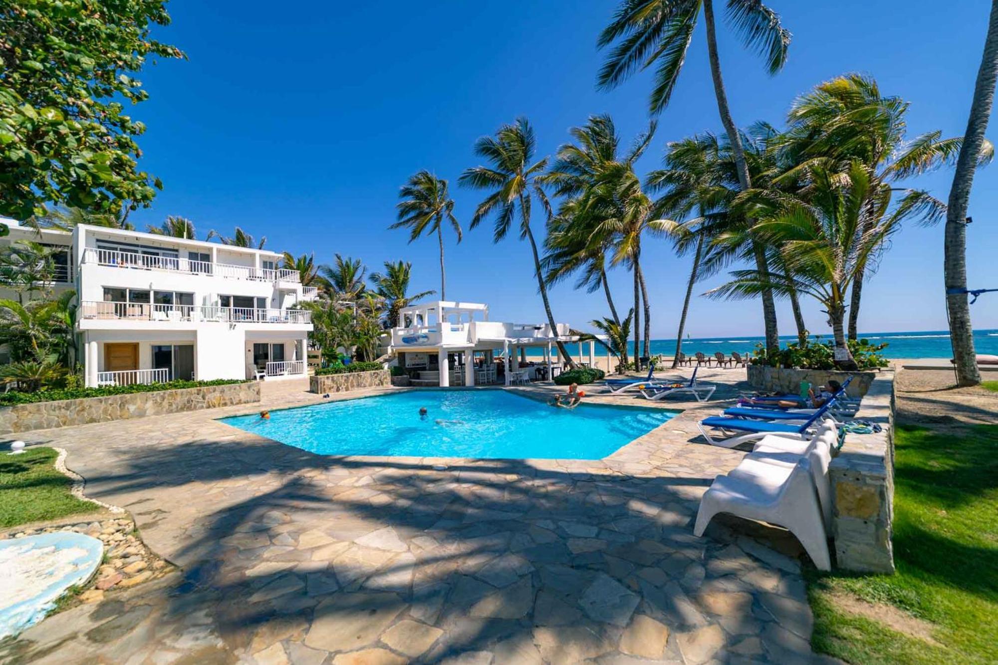 Kite Beach Oceanfront 1St Row Two Bedrooms And Patio Cabarete Kültér fotó